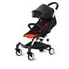 Детская коляска Yoya baby stroller (черная ЭКО-кожа, красный матрасик)