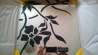 Декоративное зеркало Черная орхидея 40*40 см