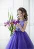 нарядное фиолетовое платье с пайетками