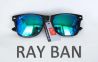 Очки фирменные зеркальные Ray Ban Wayfarer синие