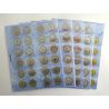 Комплект листов для памятных 10 рублёвых монет 200х250 на 24 ячейки
