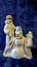 фарфоровая статуэтка "Мама с сыном лепят снеговика", СССР