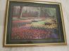 Картина 26x21 см (красные и желтые тюльпаны в саду)